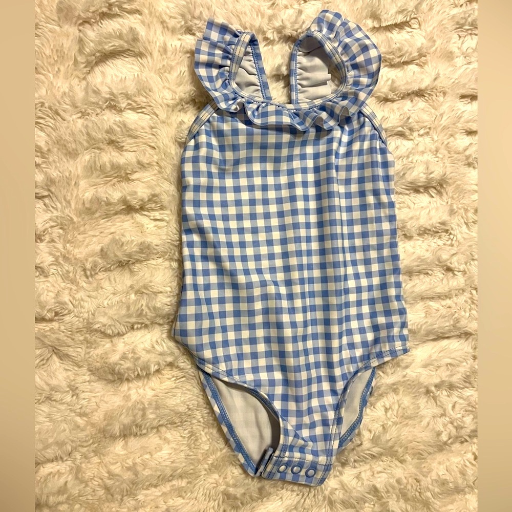 Carter's Blue Gingham Baby Swimsuit